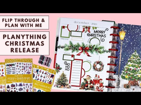 PLAN WITH ME & FLIP THROUGH | NEW PLANYTHING CHRISTMAS RELEASE