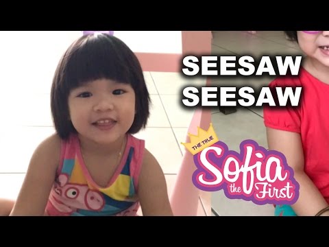 Sophie loves making Daddy her Seesaw