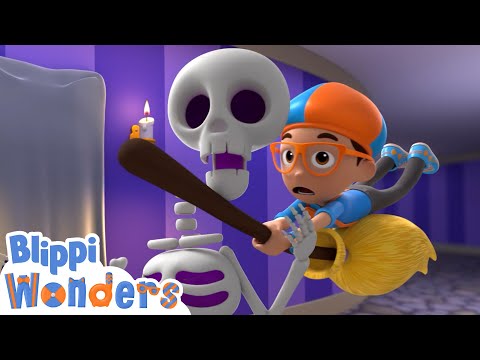 Haunted Halloween House! | Blippi Wonders | Kids Cartoons | Party Playtime!