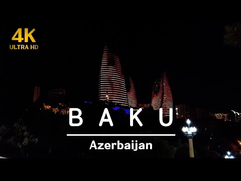 Night Baku   I    City Landscape from Highland Park