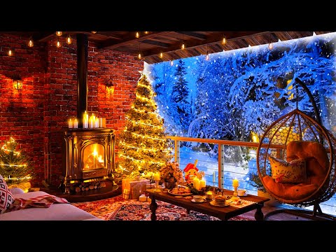 Cozy Christmas Ambience Fireplace With 🔥 Relaxing Piano Christmas Music For Stress Relief An Anxiety