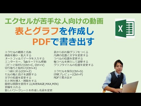 初心者向け・エクセルで表とグラフを作成しPDFで書き出す