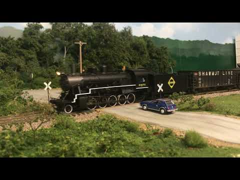 Running from Brookville to Mauk - Al Crate's Pittsburg & Shawmut Railroad Layout