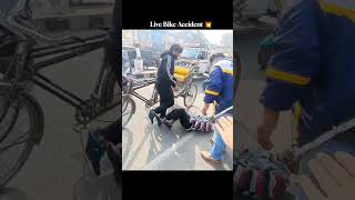 Live Bike Accident 💥 #shorts #rider #bikeride #crash #accident #viral #motovlog #bikelife