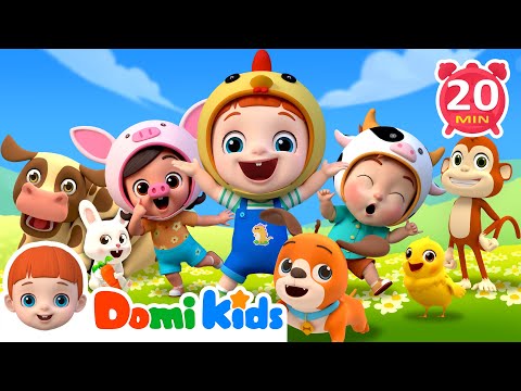 Let's Dance With Animals And Dinosaur! | Domi Kids Nursery Rhymes & Kids Songs