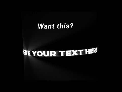 3D Ring Text | Alight Motion Preset link