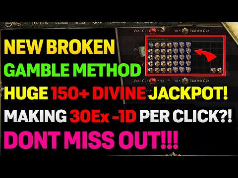 NEW POE 2 Vaal GAMBLING METHOD IS CRAZY!! | People Are MAKING 1-150+ Divines This Way!