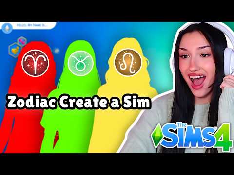 making sims inspired by the ZODIAC SIGNS in The Sims 4