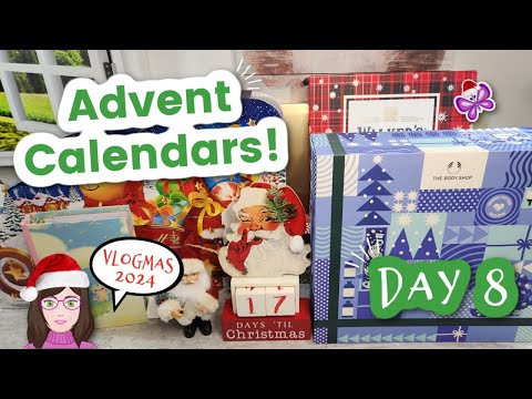 Day 8 - Opening ADVENT CALENDARS!  Vlogmas Day 8!  2024