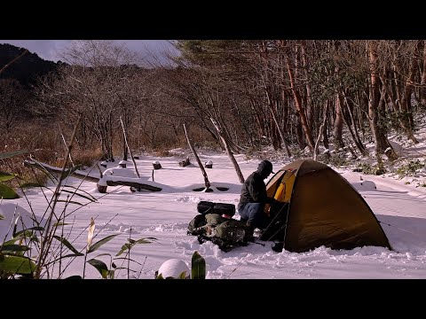 heavy snow, mountain camping #1 - don't think about it It's just a sub-zero camp