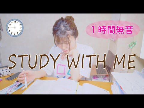 【勉強耐久】無音！1時間！おうち勉強(/・ω・)/＃コロナ自粛【勉強用】