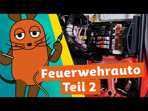 Wie kommt die Elektrik in das Feuerwehrauto? | Die Maus | WDR