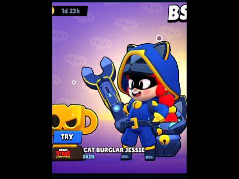 CAT BURGLAR JESSIE💀🔥 #brawlstars#mortisinbrawlball#supercell#gaming#shortsfeed#viralshorts#brawltalk