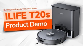 ILIFE T20s/T20s Pro Self-Emptying Robotic Vacuum Cleaner | Full Demo Video- Mobile App & Maintenance