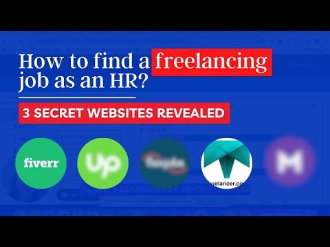 How to find a freelancing job as an HR? | 3 SECRET websites revealed at the end!