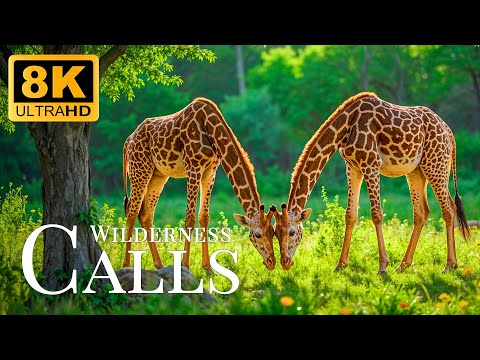 Wilderness Calls 8K ULTRA HD🐾Jungle Exploration With Soft Drumbeats