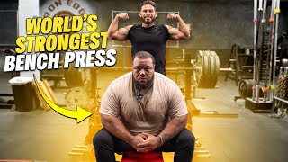 Training with WORLDS STRONGEST Bench Presser