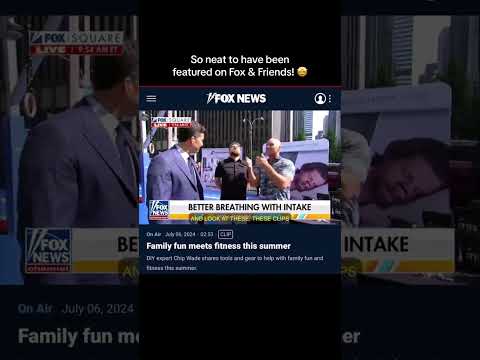 So neat to have been featured on Fox & Friends! 🤩 #nosebreathing #nasalbreathing #intakebreathing