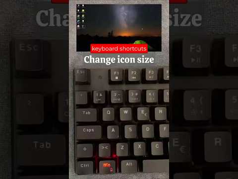 change windows icon size keyboard shortcuts tricks #computer #windows #keyboard #tricks