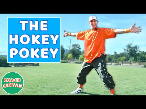 The Hokey Pokey ✋🦶 Kids Music and Exercise | Coach Ceevan