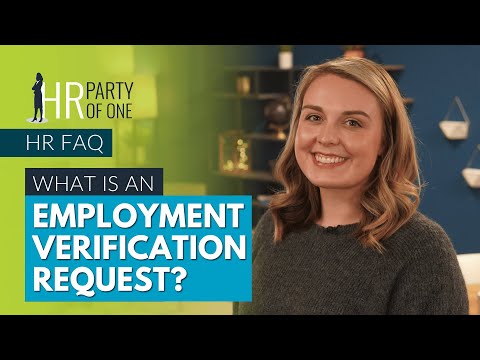 What Is an Employment Verification Request?