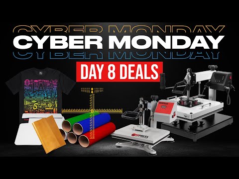 Limited-Time Cyber Monday Deals: Heat Presses, Transfers & More on Sale Now!