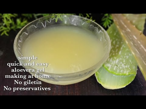 #shorts ||how to make quick and easy aloevera gel at home without gelatin or any preservatives||