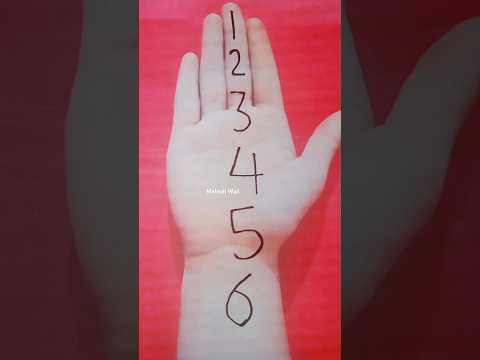 123456 Number Mehndi Trick 😍 #mehndi #easymehndi #youtubeshorts #shorts #viral #number