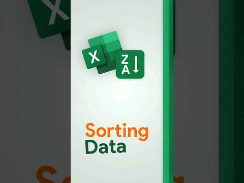 How to SORTING Data [Quick Excel Tutorial] #tutorial #excelcourse