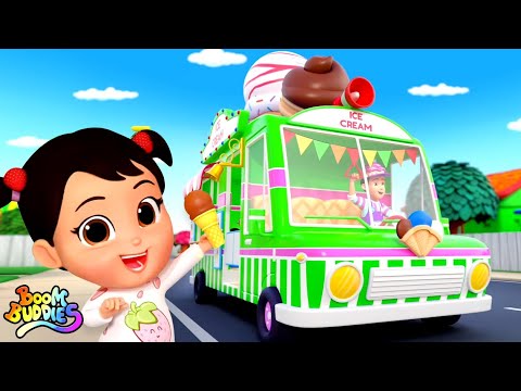 Wheels On The Ice Cream Truck, Fun Vehicle Rhymes for Kids by Boom Buddies