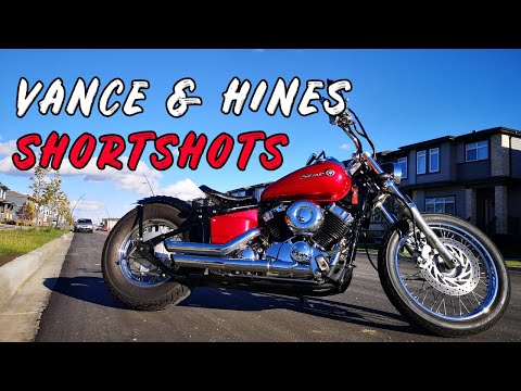 Vance and Hines Short Shots Exhaust on a Yamaha V Star XVS 650