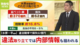 【水原一平通訳】巨額損失６２億円の背景に？カジノ専門家は「違法な取り立て方法には八百長や情報提供も...」大谷翔平選手や球団内部情報にも価値【MBSニュース解説】（2024年4月15日）