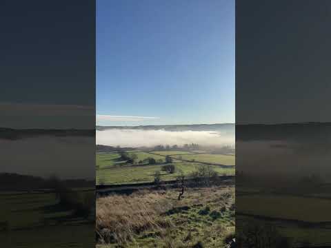 I was inverted #clouds #cloudinversion #hiking #walking #countryside #yorkshire #shorts