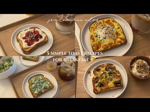 5 Easy & Delicious Toast Recipes 🍞 (no frying pan)