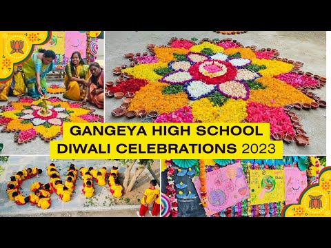 Gangeya high school chilvakodur #2023 💥 Diwali celebrations🎇 #gogreen #celebration