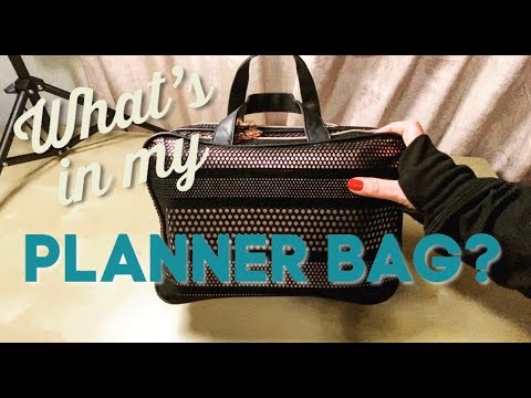 What’s in my PLANNER BAG? | HAPPY PLANNER in Sonia Kashuk Weekender Bag ORGANIZATION (Target)