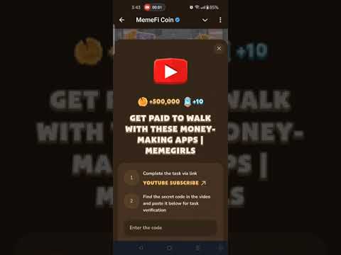 GET PAID TO WALK WITH THESE MONEY-MAKING APPS | MEMEGIRLS | Memefi New Video Code