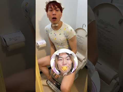 【バブタローの日常】トイレ中にベイビーダンス #funny #tiktok #shorts