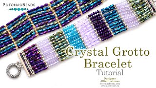 Crystal Grotto Bracelet - DIY Jewelry Making Tutorial by PotomacBeads