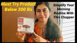 Must Try Kitchen Product Under 300Rs || Pigeon Handy Chopper || Kitchen Hacks🥗