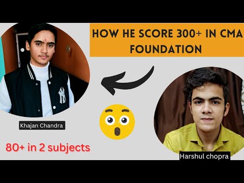 How he score 300+ in cma foundation with the help of YouTube | Cma foundation strategy for June 23