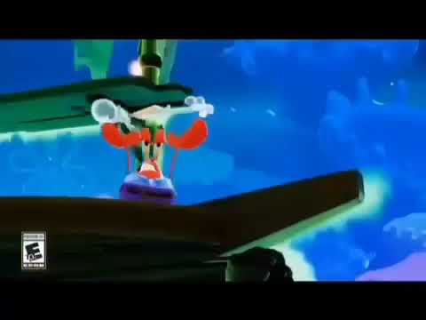 Krabs Throws Squidward in a contraption device