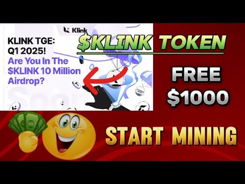 Start Mining Klink Airdrop and Earn Klink Token on Klink Finance Wallet