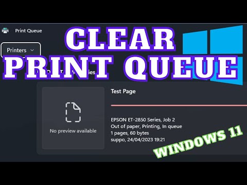 How to fix print job stuck Windows 11