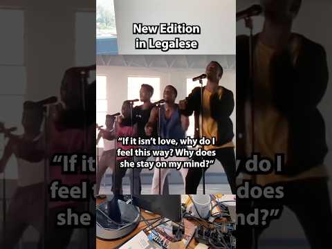 “If It Isn’t Love” by New Edition in Legalese with Joe Richardson. #newedition #legalese