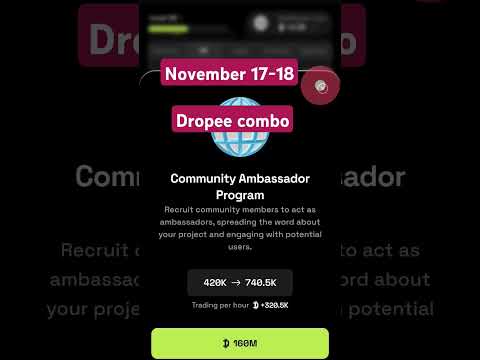 Dropee daily combo today | dropee daily combo 17  _18 November | Daily Combo Dropee | Dropee 17 Nov