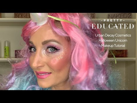 URBAN DECAY Halloween Unicorn Makeup Tutorial | PRETTY EDUCATED