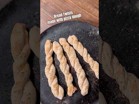 Today on the Homestead: Homemade Bread Twists from Pizza Dough | Easy Recipe #shorts