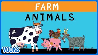 Farm Animals for Kids🐮🐑🐷🚜 | Animated Kids Book | Vooks Narrated Storybooks