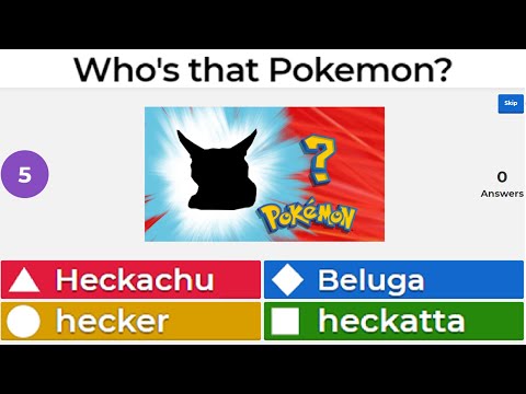 Pokemon Quiz On Kahoot Be Like...